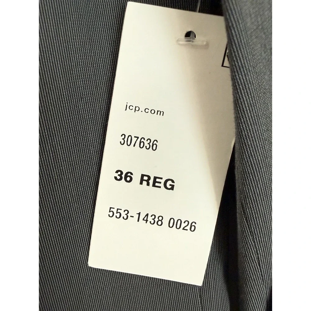 New Men's JF J. Ferrar Ultra Comfort Slim Fit Suit Jacket Gray 36 Regular